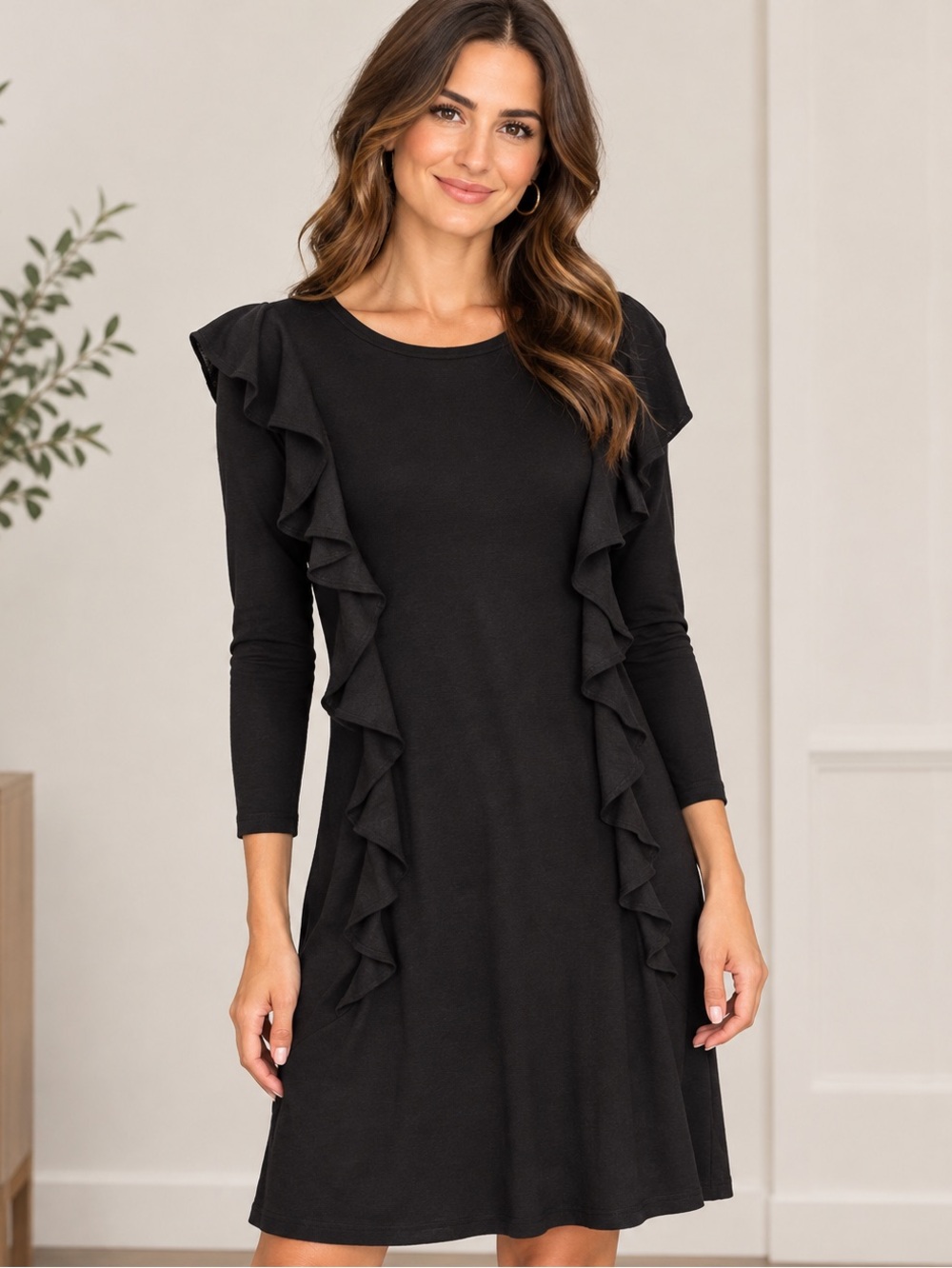 Polo Ralph Lauren Black Long Sleeve Dress